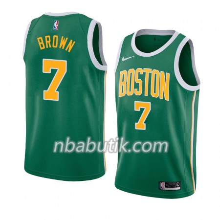 NBA Mænd Trøje Boston Celtics Jaylen Brown 7 2018-19 Nike Grøn Swingman